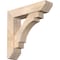Ekena Millwork Merced Slat Smooth Bracket w/ Offset Brace, Douglas Fir, 7 1/2"W x 32"D x 32"H BKT0806X32X32MRC06SDF - alternate 1